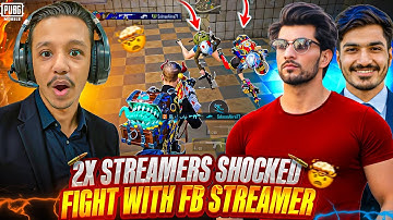 2x Streamers got shocked 🔥 Fight With FB Streamer 😍❤️ Conqueror Lobby Fastest 1v4 Clutches | PUBG 