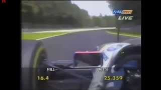 F1 Damon Hill And David Coulthard Qualifying Laps In Monza 1994