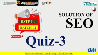 seo quiz 3 | dstp 3.0 batch 02 2026