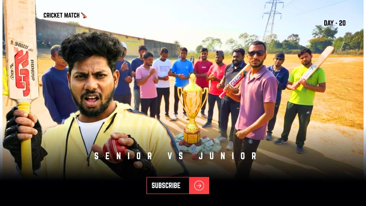 1 January 2026 Cricket Match 🏏 | Senior vs Junior | Trophy & Cash Match ...