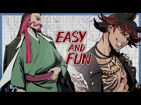 An easy way to practice character design