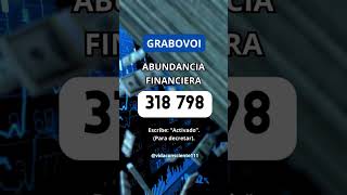 GRABOVOI ABUNDANCIA FINANCIERA. Recita la secuencia numérica y escribe Activado para decretar.