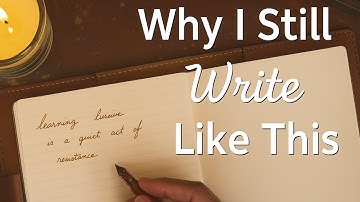 Learning Cursive Changed My Life