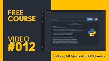 PYTHON and QT QUICK - Simple Text Editor (open, edit and save) - [MODERN GUI] - #Video012