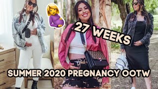 Non Maternity OUTFITS OF THE WEEK: Dressing 27 WEEK PREGNANCY BUMP!