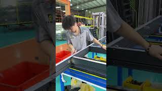 Frame assembly #aluminumwindow #aluminumwindows #window #aluminumprofiles