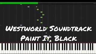Westworld Soundtrack - Paint It, Black Piano Tutorial chords