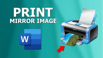 How to print mirror image in word 2007