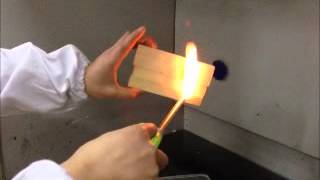 Simple method of Spray Foam Flame Retardant Test.wmv