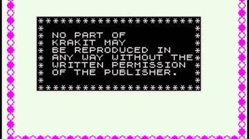 Krakit (Artic Computing, 1982, ZX Spectrum)