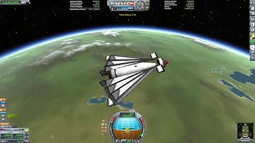 Kerbal Space Program - Orbiting Kerbin five times in a single launch
