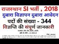राजस्थान उपनिरीक्षक पुलिस भर्ती 2018 | Rajasthan police Rpsc SI recruitment 2018
