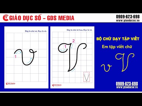 Video Hướng dẫn cách viết chữ v - youtube