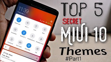 Top 5 MiUi 10 Themes #Part1 | All New MiUi 10 Themes | Change Your Notification Bar | 2018 TechRush