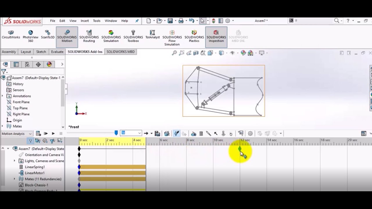  Solidworks How To Draw Sketch To Check Movement for Beginner