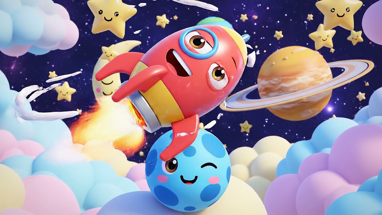 ¡El Pequeño Cohete Corre a Toda Velocidad! | Canciones del Espacio y Carreras