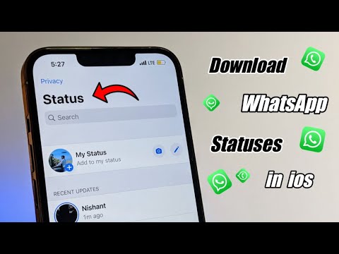 Как скачать статус WhatsApp на iPhone || Сохранить статус WhatsApp в ios