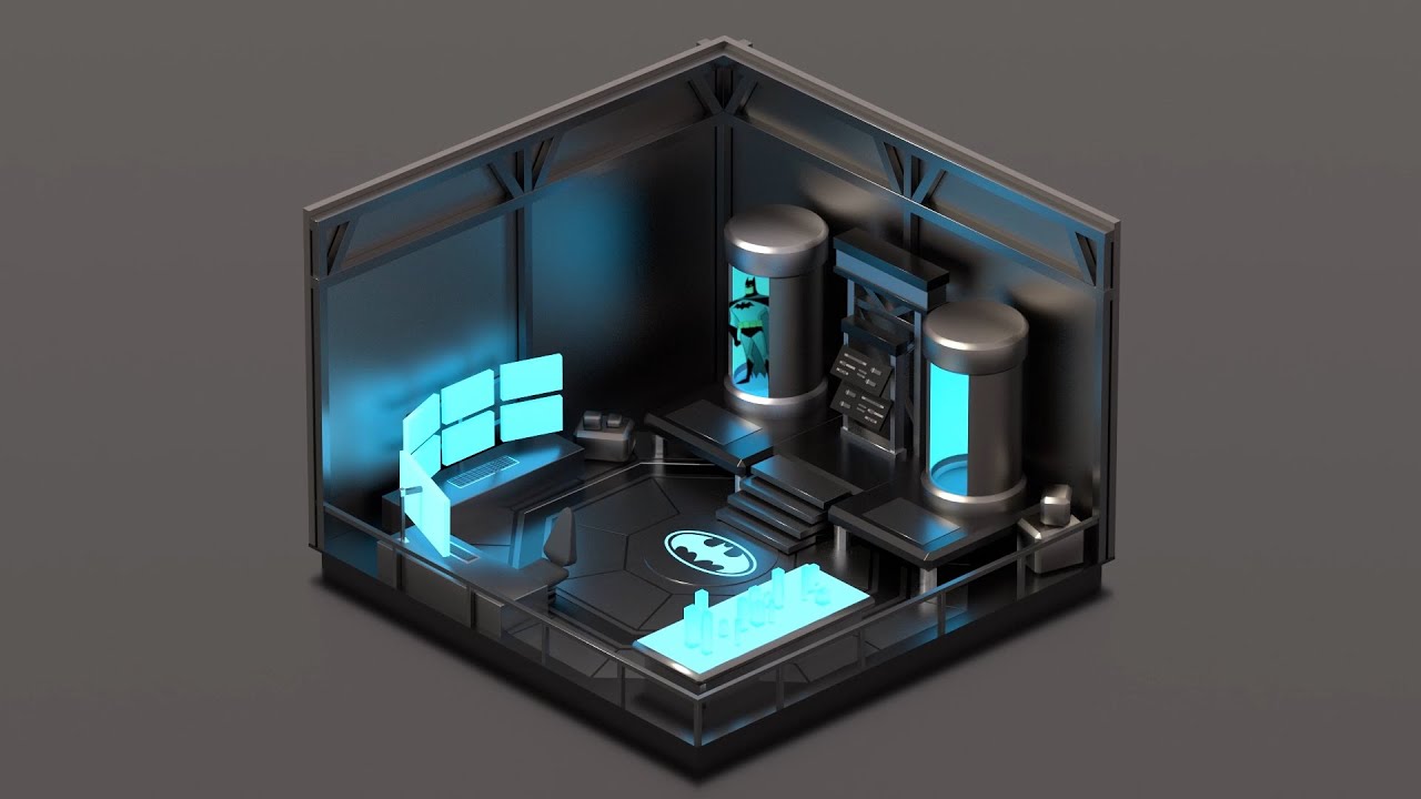 Batman Fan Art: The Batcave | 3D Animation