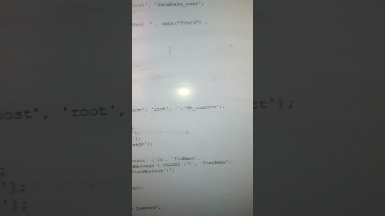 The base to starting with Php Html connecting to my sql databse
