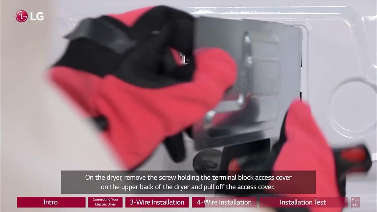 [LG Dryers] How To Install Your LG Electric Dryer YouTube