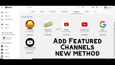 How to Add Remove Rearrange Featured Channels on YouTube New Update