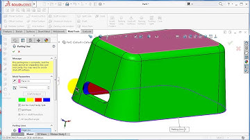 186 SolidWorks Tutorial  Core Feature mold side core block HD