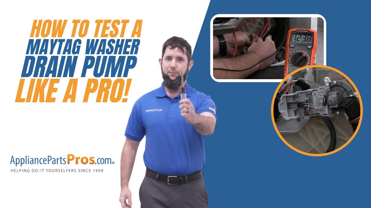 How To Test A Maytag Washer Drain Pump WPW10276397 YouTube