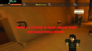FINDING A EXPLOITER IN ROGUE LINEAGE SPEED RUN | 36.93 WR