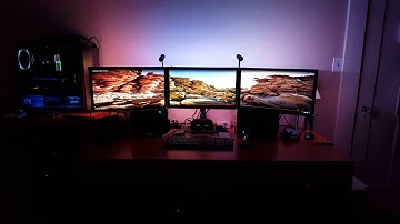 Arduino Nano Ambilight three monitor setup