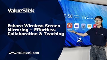 How to collaborate with Eshare wireless screen mirroring on ValueSTek interactive flat panel