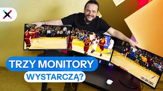 TRZY MONITORY ZA 3300 ZŁ NA JEDNYM BIURKU 🤴🤴🤴 Acer Nitro XV271U do potęgi trzeciej 👑