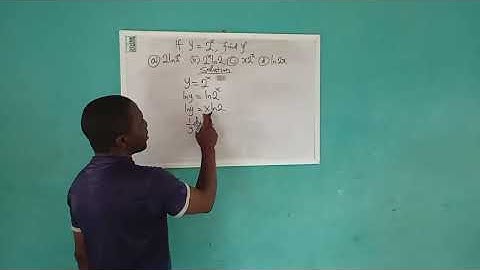 MTH 102 Exam- Differentiation of Exponential Function