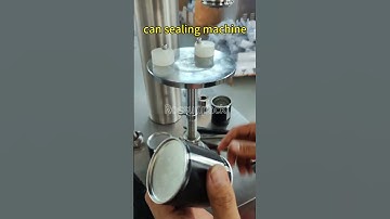 Semi-automatic can sealer, easy to operate, one button to complete.  #cansealingmachine