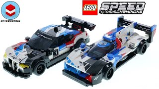 LEGO Speed Champions 76922 BMW M4 GT3 & BMW M Hybrid V8 Race Cars Speed Build Review