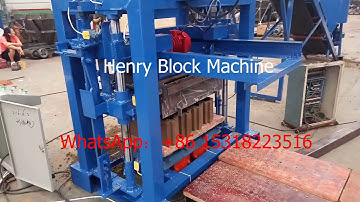 QT40-1 Henry Simple Conrete  Block Machine ,produced hollow blocks.