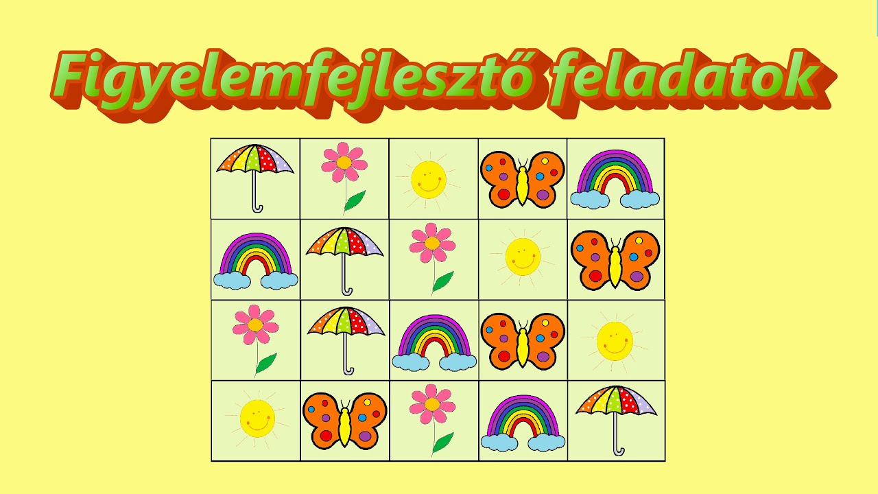 Figyelemfejlesztő feladatok gyerekeknek -1.rész-