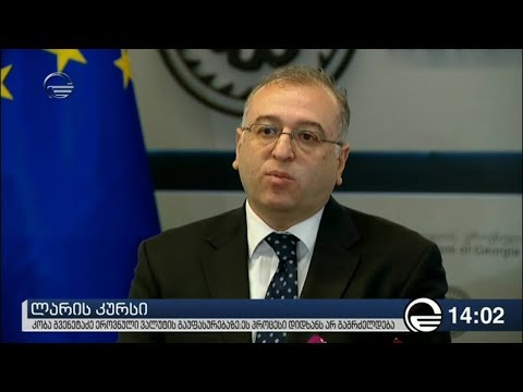 გვენეტაძე ლარის გაუფასურებაზე ეს პროცესი დიდხანს არ გაგრძელდება