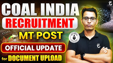 COAL INDIA Official Update for Document Upload | Sumit Prajapati