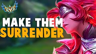 Rank 1 Challenger Riven Making All Enemy Vote Surrender