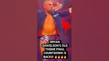 BRYAN DANIELSON’S OLD THEME FINAL COUNTDOWN IS BACK!!! 🔥🔥🔥🔥 #aew #forbiddendoor