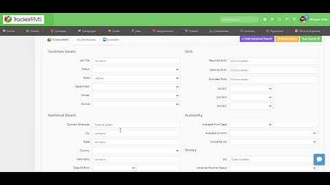 Candidate Search and Advanced Search