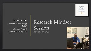 Research Mindset Session (November 16, 2021)