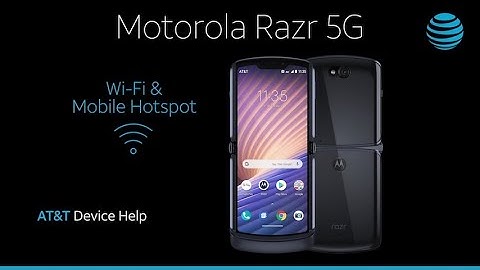 Learn How to Set Up Wi-Fi & Mobile Hotspot on Your Motorola razr 5G | AT&T Wireless