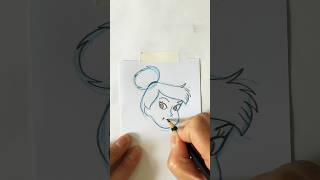 How to draw Tinkerbell from Disney's Peter Pan (1953) #short