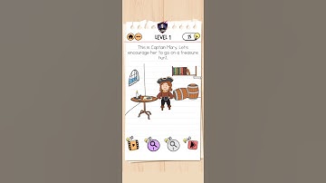 brain test 2 level 1 Captain Mary Walkthrough And Solutions