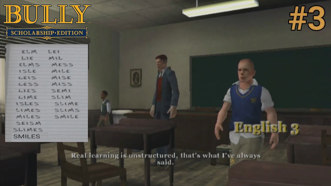 BULLY, ENGLISH CLASS #3, 100% Completed