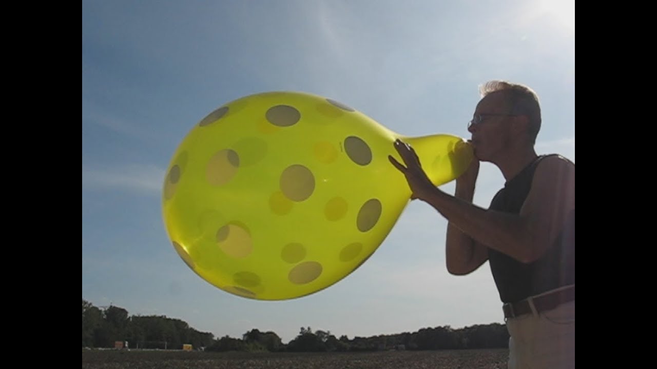 balloon blow to pop Qualatex 16“ YouTube