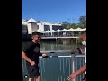 Moses Suli throws Josh Schuster’s phone in the water