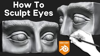 How to Sculpt Eyes in Blender (Follow Along Tutorial)