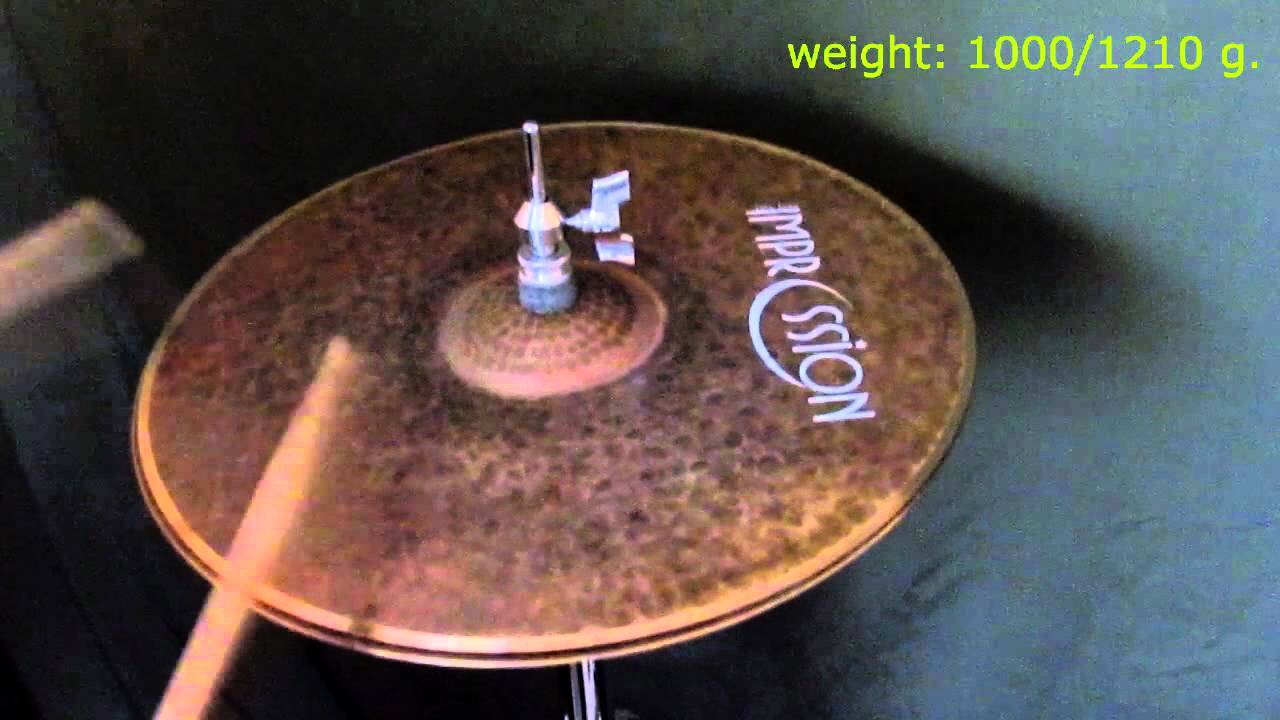 Impression Dry Jazz Hi Hat 14.5" weight 1000/1210 g. YouTube